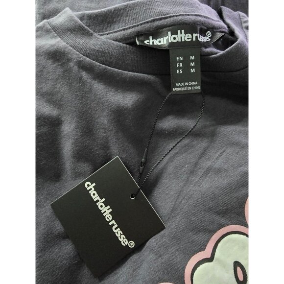 Charlotte Russe Normal is Boring oversized shirt In‎ Grey Size Medium - Picture 4 of 4